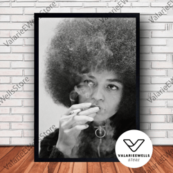 decorative wall art, decorate the living room, bedroom and workplace, angela davis music poster canvas wall art family d