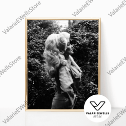 decorative wall art, decorate the living room, bedroom and workplace, dolly parton garden portrait country music singer