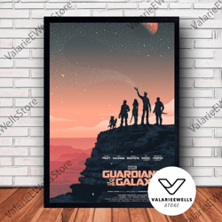 decorative wall art, decorate the living room, bedroom and workplace, guardians of the galaxy movie poster canvas wall a