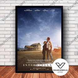 decorative wall art, decorate the living room, bedroom and workplace, interstellar movie poster canvas wall art family d