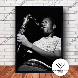 decorative wall art, decorate the living room, bedroom and workplace, john coltrane music poster canvas wall art family