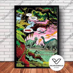 decorative wall art, decorate the living room, bedroom and workplace, jurassic park movie poster canvas wall art family