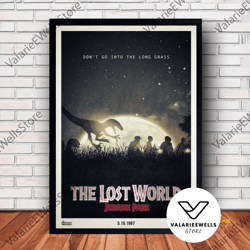 decorative wall art, decorate the living room, bedroom and workplace, jurassic park movie poster canvas wall art family