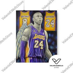 decorative wall art, decorate the living room, bedroom and workplace, kobe bryant tribute - fine art print, la lakers ar