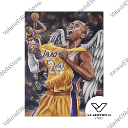 decorative wall art, decorate the living room, bedroom and workplace, kobe bryant tribute painting - canvas print, canva