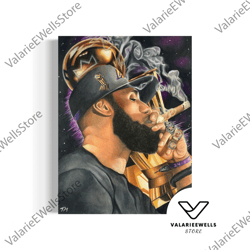 decorative wall art, decorate the living room, bedroom and workplace, lebron james - collectors fine art print