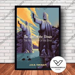 decorative wall art, decorate the living room, bedroom and workplace, lord of the rings movie poster canvas wall art fam