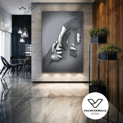 metal wall art, iron hands canvas art, luxury wall decor, roll up canvas, stretched canvas art, framed wall art painting