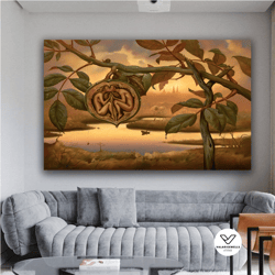 walnut of eden by vladimir kush canvas, vladimir kush surrealism canvas art, vladimir kush poster, vladimir kush surreal