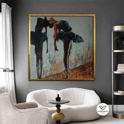 ballerine canvas print, canvas home decor, large canvas, dancing painting print, music room art, dance canvas decor, fra