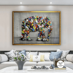 banksy canvas decors, banksy canvas, street decorative wall art, graffiti painting, banksy graffiti art, canvas print, f