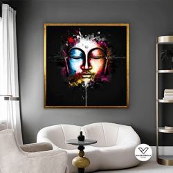 woman graffiti decorative wall art, street canvas painting, graffiti wall decor,banksy decorative wall art, graffiti pri