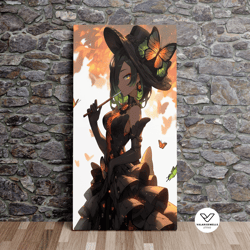 the caterpillar - alice x anime banzaiarts series, alice in wonderland, poster print, canvas art, canvas print, ready to