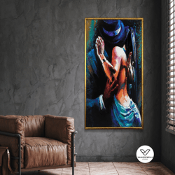 love dance art, dance woman decorative wall art, women canvas art, colorful decorative wall art,dancer poster, decorativ