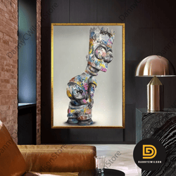 eat my shorts, bart simpson graffiti art, bart simpson painting, simpsons canvas print, framed canvas ready to hang