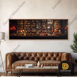 bar cart decor, framed wall art, vintage liquor cabinet photography print, bar decor, home bar decor, western art, moder