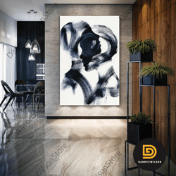 romantic couple wall art, lover canvas art, boho wall decor, roll up canvas, stretched canvas art, framed wall art paint