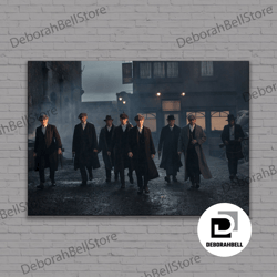 peaky blinders family poster, thomas shelby wall art, best movie poster, home and office decor, ready to hang, framed ca