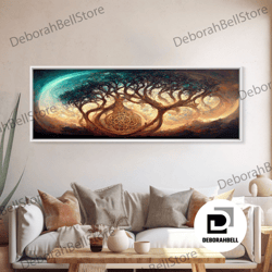 framed canvas ready to hang, abstract tree of life roots nature fine art print, wall art print, wall dcor, wall poster