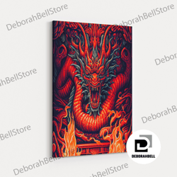 framed canvas ready to hang, cho oyu, the turquoise goddess, travel poster, framed canvas print, mountain landscape pain