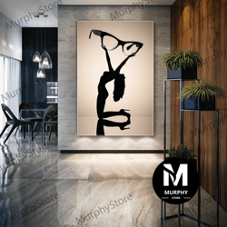 cat eye glasses wall art, sexy women canvas art, optical wall decor, roll up canvas, stretched canvas art, framed wall a