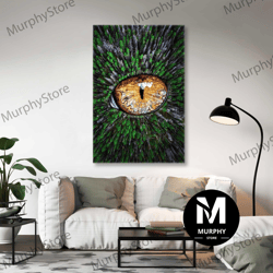 cat eye wall art, forest canvas art, spring wall decor, roll up canvas, stretched canvas art, framed wall art painting