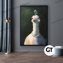 decorative wall art, decorate the living room, bedroom and workplace, peacock wall art, peacock with pearl canvas painti