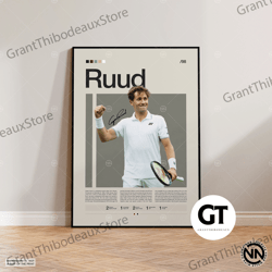 decorative wall art, decorate the living room, bedroom and workplace, casper ruud canvas, tennis canvas, motivational ca