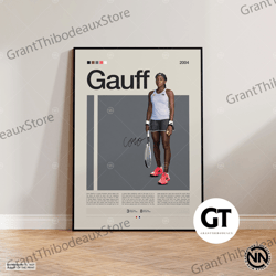 decorative wall art, decorate the living room, bedroom and workplace, coco gauff canvas, tennis canvas, motivational can