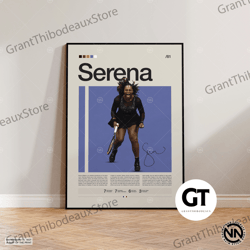 decorative wall art, decorate the living room, bedroom and workplace, serena williams canvas, tennis canvas, motivationa