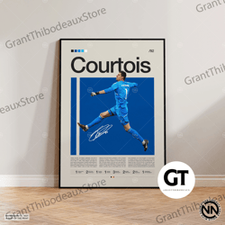 decorative wall art, decorate the living room, bedroom and workplace, thibaut courtois canvas, real madrid canvas, socce