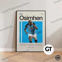 decorative wall art, decorate the living room, bedroom and workplace, victor osimhen canvas, nigerian footballer, soccer