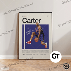 decorative wall art, decorate the living room, bedroom and workplace, vince carter canvas, toronto raptors print, nba ca