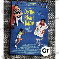 decorative wall art, decorate the living room, bedroom and workplace, do the right thing movie canvas, spike lee film ca
