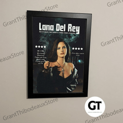 decorative wall art, decorate the living room, bedroom and workplace, lana del rey canvas, music canvas, female singer c