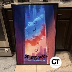 decorative wall art, decorate the living room, bedroom and workplace, spider man 2023 movie canvas, spider-man across th