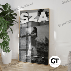 decorative wall art, decorate the living room, bedroom and workplace, sza canvas, ctrl album cover art print, sza ctrl a