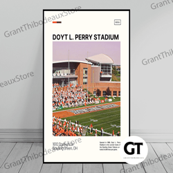decorative wall art, decorate the living room, bedroom and workplace, doyt l perry stadium print bowling green falcons