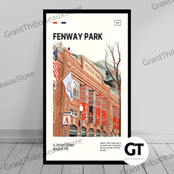decorative wall art, decorate the living room, bedroom and workplace, fenway park jersey street print boston red sox ca