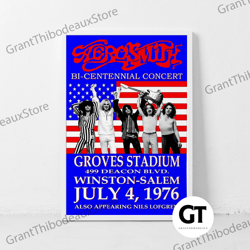 decorative wall art, decorate the living room, bedroom and workplace, aerosmith music gig concert canvas classic retro r