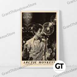 decorative wall art, decorate the living room, bedroom and workplace, arctic monkeys music concert canvas alex turner vi