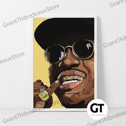 decorative wall art, decorate the living room, bedroom and workplace, asap rocky canvas classic retro rock vintage wall