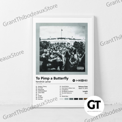 decorative wall art, decorate the living room, bedroom and workplace, kendrick lamar to pimp a butterfly music canvas, a
