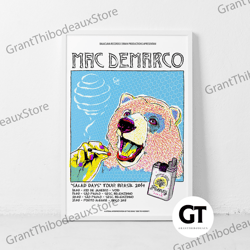 decorative wall art, decorate the living room, bedroom and workplace, mac demarco music canvas classic retro rock vintag