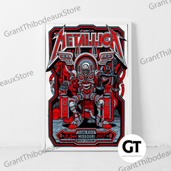 decorative wall art, decorate the living room, bedroom and workplace, metallica music gig concert canvas classic retro r