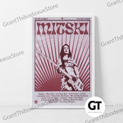 decorative wall art, decorate the living room, bedroom and workplace, mitski music gig concert canvas classic retro rock