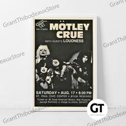 decorative wall art, decorate the living room, bedroom and workplace, motley crue music gig concert canvas classic retro