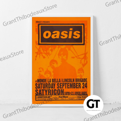 decorative wall art, decorate the living room, bedroom and workplace, oasis music gig concert canvas classic retro rock