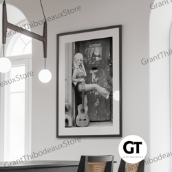 decorative wall art, decorate the living room, bedroom and workplace, vintage dolly parton canvas, dolly parton print, b