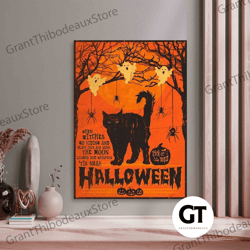 decorative wall art, decorate the living room, bedroom and workplace, halloween, print, wall art canvas, wall decor, gif